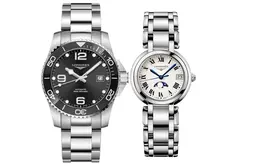 Longines Часы Comcast Diving Collection Automatic Mechanical Movement Unisex Watch 41mm Gray Dial, Gray Dial+White Dial (Matching Pairs) l3.781.4.56.6+l8.115.4.71.6 | gray dial+white dial (matching pairs)