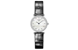 Longines Часы Jialan Collection Quartz Movement Women's Watch 24mm White Dial Stainless Steel Case Crocodile Leather Strap, White Dial l4.341.0.80.2 | white dial