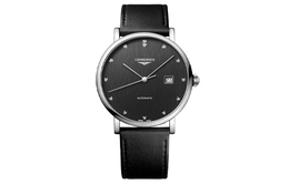 Longines Часы Elegant Collection Automatic Mechanical Movement Men's Watch Watch 41mm Black Dial Stainless Steel Case, Black Dial l4.911.4.78.2 | black dial