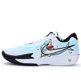 Баскетбольные кроссовки унисекс с низким верхом белого цвета Nike fb2598-100(team130-vam微笑鲨鱼) | light blue