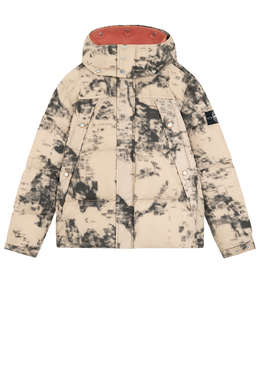 STONE ISLAND: Бежевый пуховик 