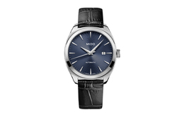 Mido Часы Brunner Series Automatic Mechanical Movement Men's Watch Watch 41mm Blue Dial Stainless Steel Case Leather Strap, Blue Dial Black Strap m024.507.16.041.00 | blue dial black strap