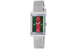 Gucci Часы Frame Series Wrist Watch Quartz Movement Stainless Steel Watchband Green Dial Women's Watch ya147401