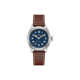Hamilton Часы Automatic Mechanical Movement Men's Watch Watch Blue Dial Stainless Steel Case Cow Leather Strap, Blue Dial h70315540 | blue dial