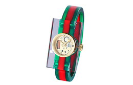 Gucci Часы Plexigla Collection Wrist Watch Quartz Movement Resin Strap 24mm Skeleton Dial Women's Watch ya143503