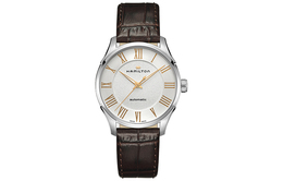 Hamilton Часы Jazz Series Automatic Mechanical Movement Unisex Watch 40mm White Dial Stainless Steel Case Leather Strap, White Dial H42535550 h42535550 | white dial h42535550