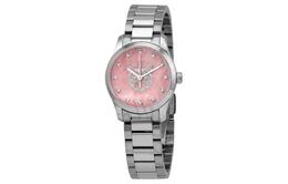 Gucci Часы Wrist Watch Quartz Movement Stainless Steel Strap Pink Watch Dial Women's Watch ya1265025