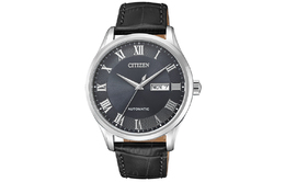 Citizen Часы Automatic Mechanical Movement Cow Leather Strap Watch Men's Watch Black Dial, Black Dial nh8360-12h | black dial