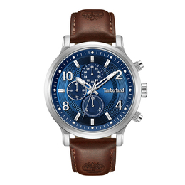 Timberland Часы Driscoll Collection Wrist Watch Quartz Movement Leather Strap Blue Dial Men's Watch, Blue (TDWGF0055702) tdwgf0055701 | blue (tdwgf0055702)