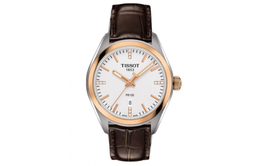 Tissot Часы PR100 Collection Quartz Movement Women's Watch 33mm White Dial Stainless Steel Case Leather Strap, White Dial t101.210.26.036.00 | white dial