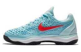 Кроссовки для тенниса Zoom Cage 3 женские с низким верхом, синие/красные Nike 918199-400 | blue/red