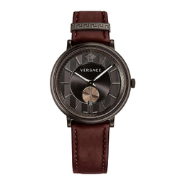 Versace Часы Wrist Watch Quartz Movement Cow Leather Strap 42 Coffee Watch Dial Men's Watch Box Limited Edition+Silk Scarf vbq040017