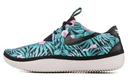 Кроссовки Nike Solorsoft Moccasin Floral Pack, синий/серый/черный 622269-090 | blue/gray/black