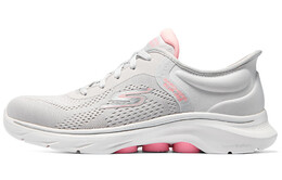 Кроссовки для бега GO WALK 7 женские с низким верхом Skechers 125233-gypk | gray/pink