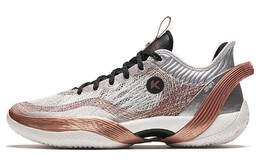 Баскетбольные кроссовки Three-point Rain1.0 мужские с низким верхом серебристо-медного цвета Anta 912411102-4 | silver copper