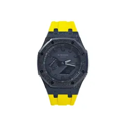 Casio Часы Men Liquid Crystal/Analog Dual Display Series Black Watch ga-2100-1a1改装-霜黑壳系列