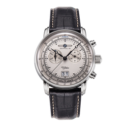 Zeppelin Часы Quartz Movement Men's Watch Watch 42 Silver Dial, 7690-1 zeppelin7690-1