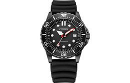 Citizen Часы Mechanical Movement Rubber Strap Japanese / Korean Watch Men's Watch Black Dial nj0125-11e品牌直供