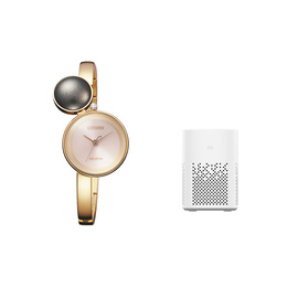 Citizen Часы Solar Quartz Movement Stainless Steel Strap Watch Women's Watch Pink Watch Dial ew5496-52w品牌直供