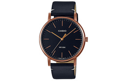 Casio Часы Men Standard Series Black Watch, Black mtp-e171rl-1evdf | black