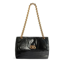 Сумка monaco small chain bag 'black' Balenciaga, черный 7659662aar81000 | black