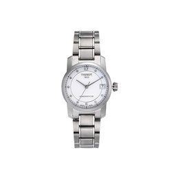 Tissot Часы Ti Mechanical Movement Women's Watch Watch 32mm White Dial Titanium Alloy Watch Case Steel Strap, White t087.207.44.116.00 | white