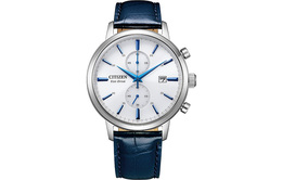 Citizen Часы Solar Quartz Movement Cowhide Strap Watch Men's Watch White Dial ca7069-16a,