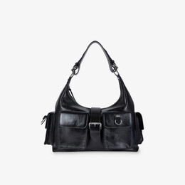 Amelia xl кожаная сумка через плечо The Kooples, черный r04388699 | black