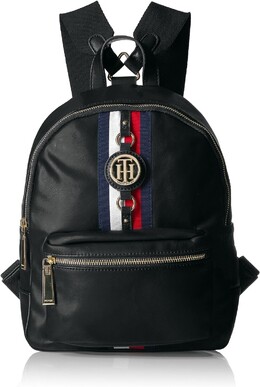 Рюкзак Tommy Hilfiger Jaden Plus Women's, черный матовый b06xw5tg39 | black polyvinyl chloride