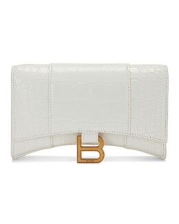 Сумка через плечо Balenciaga Hourglass Wallet On Chain, цвет Optic White balf-wy1081 | optic white
