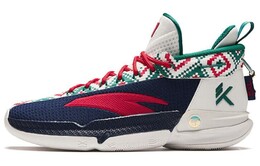 Баскетбольные кроссовки KT9 мужские, среднего размера, черные/белые Anta 112411101-2 | black/white