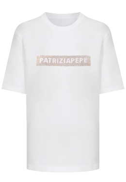 PATRIZIA PEPE: Белая футболка 