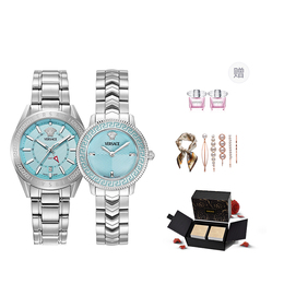 Versace Часы Unisex Watch, Ice Blue veafa0324+veuca0324 | ice blue