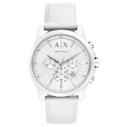 Armani Exchange Часы AE Wrist Watch Quartz Movement Silicone Strap White Dial Men's Watch ax1325
