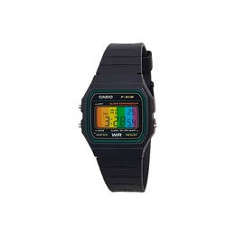 Casio Часы Retrofit Series Quartz Movement Resin Strap Watch Men's Watch Black Dial f-91w-3（watch5-改装-幻彩时影)