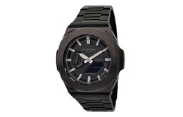 Casio Часы Retrofit Series Electronic Movement Stainless Steel Strap Watch Men's Watch Black Dial ga-2100-1a（watch3-改装-圆钢骑士系列）