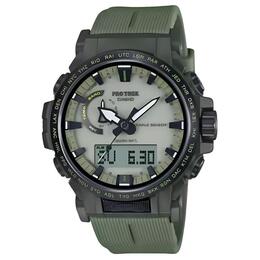 Casio Часы Mountaineer Collection Solar Movement Watch Men's Watch Green Dial, Green Dial prw-61ld-3 | green dial