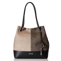 Сумка-тоут Calvin Klein Gabrianna Bubble Lamb North, коричневый/серый/бежевый b084477lzv | grey combo