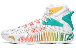 Баскетбольные кроссовки мужские высокие белые/зеленые/красные Anta 112031101-2