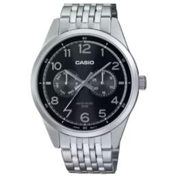 Casio Часы Quartz Movement Stainless Steel Strap Watch Men's Watch Black Dial, Black Dial mtp-e340d-1av | black dial