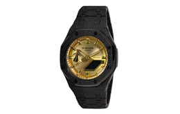 Casio Часы Retrofit Series GA2100 Collection Quartz Movement Stainless Steel Strap Watch Unisex Gold Dial ga-2100gb-1a（watch3-改装-钢鎏纪元）