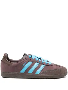 adidas: Коричневые кроссовки  Samba