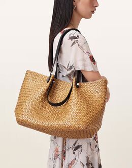 Натуральная бумажная сумка-тоут Allsaints Allington 145392480 | natural