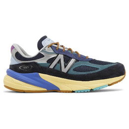 Кроссовки New Balance Action Bronson x 990v6 Made in USA Lapis Lazuli, голубой/черный/бежевый m990ac6 | blue