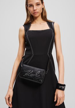 Сумка через плечо SKUARE FLAP STUDS - Across body bag Karl Lagerfeld, черный k4851h1of-q11 | black