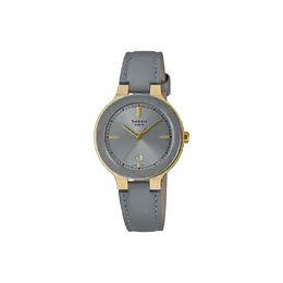 Casio Часы SHEEN Collection Quartz Movement Genuine Leather Strap Japanese / Korean Watch Women's Watch Gray Dial, Gray Dial she-4559gl-8aupr | gray dial