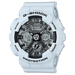 Casio Часы Unisex Liquid Crystal/Analog Dual Display Series 49mm Gray Watch GMAS120MF-2A, Gray Dial gmas120mf-2a | gray dial