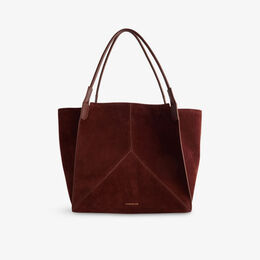 Сумка-тоут Victoria Beckham Soft Suede, коричневый r04476487 | dark brown