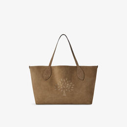 Сумка-тоут Mulberry из замши большая с принтом, желтый r04475188 | salcombe sand