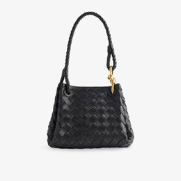 Сумка кожаная Bottega Veneta Parachute, черный r04463026 | black-m brass